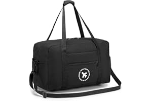 BAGZY Maleta 40x20x25 cm Ryanair Bolso de Viaje con Asa Acolchada Maletas de Viaje Cabina Plegable Bolsa de Viaje Neceser Viaje Bolsa de Hombro de Gimnasio Bolsa Deportiva Mano Maleta de Viaje