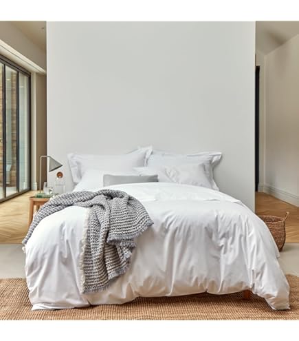 Christy Super King Bed Sheets | 400TC Luxury Bedding | Platinum Grey | 100% Cotton Sateen | Soft, Silky Bedding