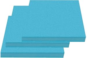 F Fityle 3 Pack Foam Blocks Rectangle High Density Blocks Foam Craft Board for Crafting, Modeling, Sculpture, DIY for Crafts,3pcs 300 * 100 * 20mm Blue