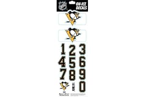 Helmsticker Set NHL Sportstar Team Pittsburgh Penguins dunkler Helm