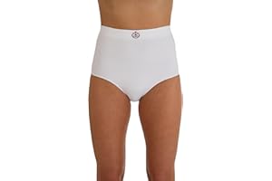 Comfizz Ostomy Level 1 Support Briefs: Women’s, High Waist, Light Support Ideal for Post Surgery (M/L, White)