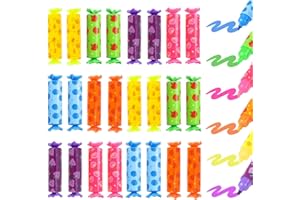 SULOLI 24 Pezzi Mini Caramelle Evidenziatori,Set Evidenziatori Colorati a 6 Colori per Scuola Ufficio Disegno,Gadget Regalo Fine Festa Compleanno per Bambini