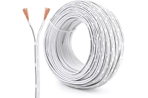 Nexlynk 30 meter 24 AWG 2 x 0,20 mm² elektrisk tråd, ren koppar 2-ledartråd 12 V/24 V/240 V strömtråd, flexibel och mjuk, låg