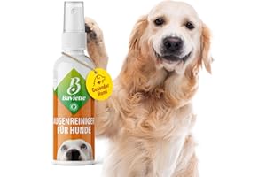 Baviette Hundepflege-Set (300-fach) Probiotischer Tränenfleckentferner und Augenreiniger für Hunde, Ideal für tägliche Augenpflege, Sanfte Reinigung mit Augenpads (Augenpflege 100ml)