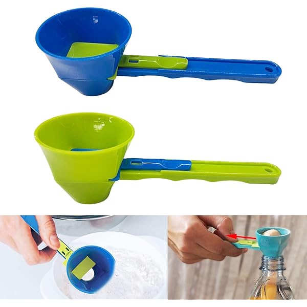 Imbuto Dosatore Con Cucchiaio - Per Polveri E Liquidi, 14x5cm, Materiale PP - Foto 2