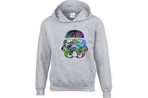 JLB Print Trooper Helmet Paint Splash Space Wars Sci Fi Movie Film Inspired Premium Quality Unisex Hoodies for Men and Women