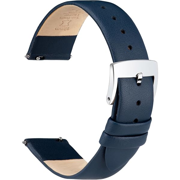 14mm Kalbsleder-Uhrenarmband Made In Germany (schwarz Mit Silberner Dornschließe) – Inkl. Montageanleitung