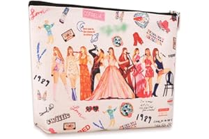 OBBOR Music Lover Makeup Bag Singer Fans Cosmetic Bag, Singer Makeup Bag for Fans Gifts, Album Name Cosmetic Bag Singer Tour Fans Gifts for Women Girls, Album Inspired Gift