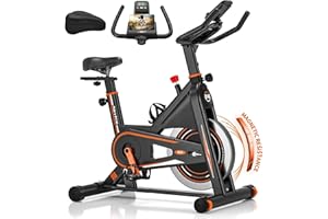 ‎DMASUN DMASUN Heimtrainer Fahrrad Profi, Leises Hometrainer Fahrrad mit magnetischem Widerstand, Wartungsfreier Ergometer Heimtrainer mit LCD-Monitor, Idoor Bike mit weichem Sitzbezug, 160kg Belastbar