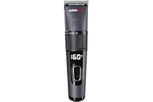 BABYLISSPRO BaByliss PRO FX872E - Tondeuse Professionnelle Digitale sans Fil - Coffret Cut Definer+ Socle de Charge - Malette de Transport - Performance de Coupe Cheveux