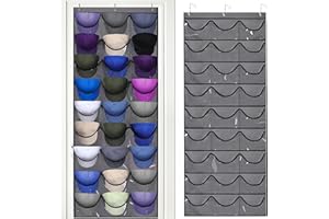 qimeyu Baseball Kappen Halterung,Kappenhalter Tür,Cap Halterung Wand,Cap Organizer Tür,Caps Aufbewahrung,Cappy Halterungs,Doppelte Faltbar Kappenhalter Organizer mit 27 Taschen (Grau)