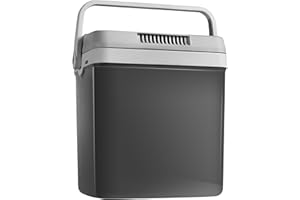 Tristar Thermoelectic Cool Box, 20L Volume, Heating and Cooling Functions, 230V and 12V Plug, Detachable Lid, Grey