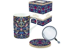 EASY LIFE SCATOLA TISANIERE 35 cl IN PORCELLANA CON FILTRO INOX