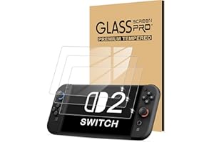 Jusy Verre Trempé [Lot de 3] pour Nintendo Switch 2, Film Protection écran,Dureté 9H, Transparent, Anti-traces de Doigts, Anti-rayures, Couverture Complète D'écran pour Nintendo Switch 2