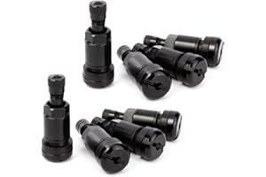 OKOIUM Surepromise 8X Schwarz Universal Metallventile Stahlventile Felgenventile Alufelgen Felgen Schraubventile Reifenventile 11,3mm