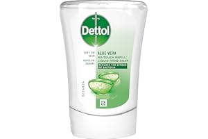 Dettol No-Touch Refill Aloe Vera, 250 ml – Handtvål som är tuff mot bakterier