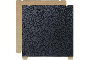 HzdaDeve 310 x 315 mm PEI PEO liść sprężyna stalowa elastyczna platforma odporna na wysokie temperatury, ogrzewana płyta do łóżka PEI strukturalna i PEO gładka płyta do Creality K1 Max/Ender 3 V3 Plus