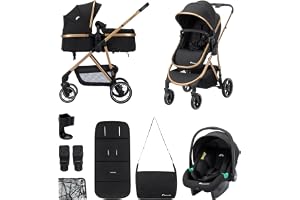 Bebeconfort Zaria Trio, Komplett 3-i-1 Resesystem, 0-22 kg, Svart