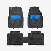 bizymo T&uuml;m Ara&ccedil;lara Uyumlu Esnek Kokusuz 3D Havuzlu Paspas (Mavi)