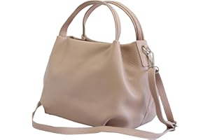AMBRA MODA AmbraModa borsa a mano di donna, borsa a tracolla, borsa a spalla italiana in vera pelle dollaro GL023