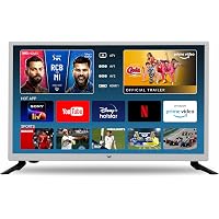 VW 60 cm (24 inches) HD Ready Smart LED TV VW24S (Black) (2021 Model)
