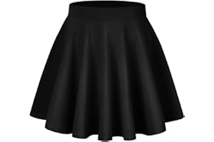 TRIWORKS Elegante Rock Große Größen Damen Mädchen Basic Casual Mini Sommer Kurz Skater Stretchy Rock mit Hose A-Linie Versatile Elastische Minirock Tennisrock L-5XL