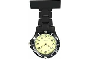GLAMIFIED , GLAM Glamified Rubberized Nurse/Paramedic/Medical Fob Watch: Stylish Luminous/White Dial Unisex Nursing Timepiece Ideal for Nurses, Paramedics Waterproof, Easy-to-Read, Perfect for Hospital & Clinic