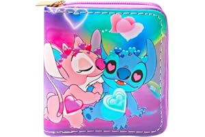 Philoctes Porte Monnaie Enfant, Anime Cartoon Double Fold Court Portefeuille, Porte Monnaie Bourse Wallet, Cadeaux Parfaits pour Les Fans Filles Garçons