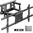 Perlegear Supporto da Parete per TV con Braccio Girevole ed Estendibile, Staffa TV Parete per Televisore da 37-75 Pollici, Su