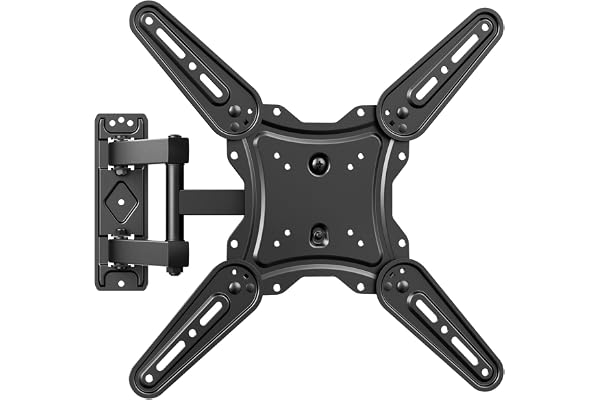 GRIFEMA GB1010 TV-väggfäste för skärmar 26–65″ – svängbart lutande ledat tv-fäste med utdragbar arm, stöder 35 kg, max VESA 400 x 400 mm, enkel montering