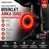 Akıllı Fren Sens&ouml;rl&uuml; Bisiklet Arka Lambası