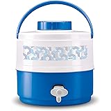 MILTON Plastic Kool Musafir 5000 Insulated Water Jug (Blue, 4.8 L)