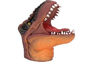 TOY PLANET Depesche 5140 Dino World - Handpuppe T-Rex, Tyrannosaurus Rex als coole Handpuppe zum Spielen, ca. 14 cm groß, sortiert, 5 x 14 x 14 cm