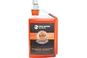 Pets Nature Lachsöl für Hunde und Katzen - 1 Liter reines Premium Fischöl mit Omega 3 und 6 für Ihren Hund, Katze und Pferd, 1000 ml