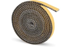 ACONDE Lina Uszczelniajaca Kominkowa, Taśma uszczelniająca do pieca kominkowego, Samoprzylepna Uszczelka Pieca, Uszczelka do Pieca na Drewno Plaska Tasma Uszczelniajaca, 2 mm × 10 mm × 2 m