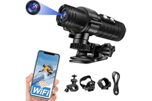 SecuraLen Action Cam, WiFi Telecamera Moto, HD 1080P & Angolo Ampio di 120° Action Cam Moto, Livellamento Automatico Dell'orizzonte Telecamera per Moto con Batteria Grande per un Utilizzo Prolungato