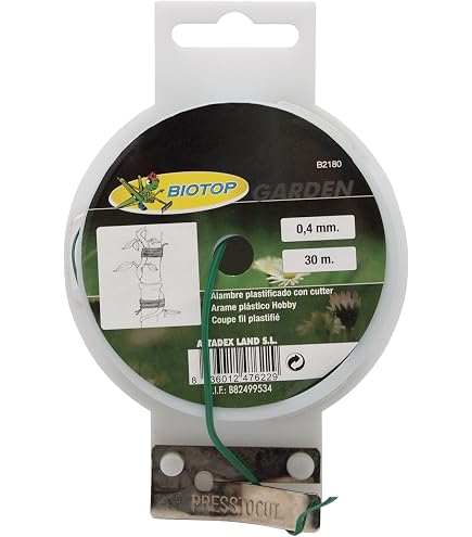 Alambre Galvanizado GreenBlade 1.6 Mm X 20 M - Resistente Para Jardinería, Paisajismo Y Sujeciones Fuertes