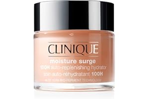 Clinique Moisture Surge 100H Auto-Replenishing Hydrator Oil Free Face Moisturiser With Hyaluronic Acid + Aloe Vera Bioferment For All Skin Types | Hydrating + Moisturising