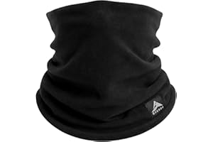 GXCROR Winter Schlauchschal, Wendbarer Fleece Halsschlauch, Winddichte Gesichtsmaske, Warmer Halswärmer für Herren & Damen