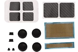 Elprico Game Console Protection Kit, Protection for Steam Deck, Stickers Dust Screen Dust Plug Joystick Cap Game Console Skin Protection Set for Steam Deck