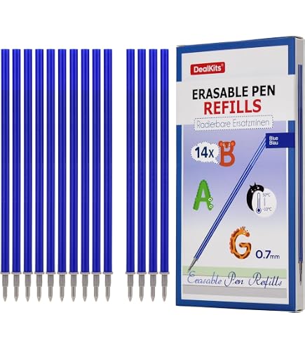 27 Recambios De Tinta Borrable – Colores Surtidos, Compatibles Con Bolígrafos Legami Y Gel Borrable, Ideales Para Apuntes Y Bocetos