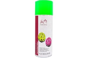 Marchetti Tech - Vernice Spray - Smalto Acrilico Professionale - A Rapida Essicazione e Facile Applicazione - Adatta a Qualsiasi Superficie - Colore: Verde Fluorescente - Made in Italy