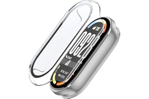 FDHYFGDY Hülle für Xiaomi Smart Band 10 Schutzhülle mit Displayschutz, Hard Anti Kratz Ultradünne, Schutzfolie Kompatibel mit Xiaomi Smart Band 10 - Transparent
