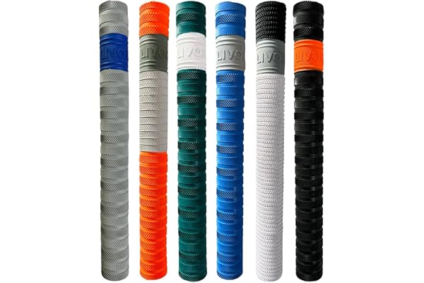 LIVOX Thunderblade, Dynamic And Bracelet Texture Cricket Bat Handle Grips pack of 6 Super Tacky