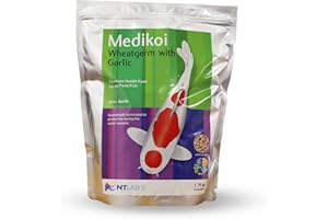 NT Labs Medikoi Wheatgerm With Garlic, Complete Feed For All Pond Fish, Ideal For Late Autumn, Winter & Early Spring Feeding, Maintains Immune System, Koi Fish Food (1.75kg, 6mm)
