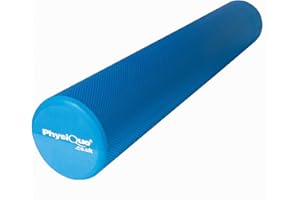 PHYSIQUE MANAGEMENT Physique Pro Foam Roller Blue - Back, Leg and Body Deep Tissue Muscle Massage - Gym and Exercise Roller for Trigger Point Self Massage and Muscle Tension Relief (90CM Full Round)