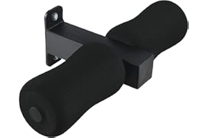 LoGest Macchina per arricciare i tendini del ginocchio da parete, attrezzatura compatta per allenamento fitness, barra per caviglia imbottita in acciaio e schiuma, strumento versatile per esercizi di