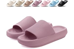 BAXIWUY Badelatschen Damen Badeschuhe Herren Schlappen Badeschlappe Cozislides Original Slippers Rutschfest Hausschuhe Sommer Pantoletten Wolkenschuhe Flip Flops Indoor/Outdoor