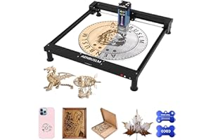 Máquina grabadora láser AENBUSLM T1-CX10W, máquina de grabado láser de alta precisión de 0,06 mm, cortadora y grabadora láser de 10 W para madera, metal, acrílico y cuero - Clase 4