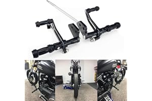 TARAZON Vorverlegt Fußrastenanlage 22cm Fußrasten Forward Control für Harley Davidson Dyna Street Bob 2006-2017 Low Rider 2000-2017 Super Glide 2000-2017